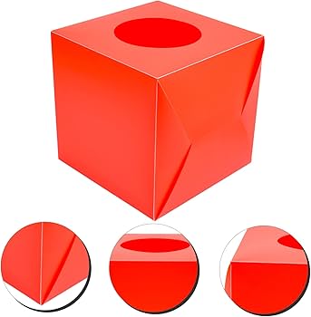 Amazon.co.jp: WOFASHPURET 抽選ボックス 赤色 プラスチック製 投票箱